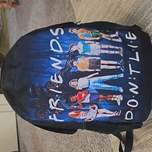 Stranger Things Friends Dont Lie Backpack Black